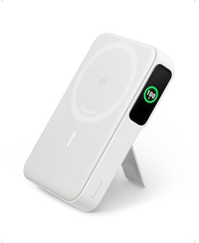 Anker PowerBank Magnetica con Carga Inalámbrica 10000 mAh USB-C Qi2 15W Blanca