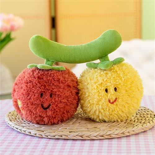 champracer 1 Stück Süße Kleines Gemüse Plüschtiere, Kleines Gemüse Kuscheltier Kreativ, Mini Gemüse Plüschpuppen, für Jungen und Mädchen Plüschtier (Tomate)