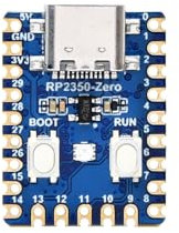Waveshare RP2350-Zero Mini Development Board, Raspberry Pi Microcontroller Development Board, Based On Raspberry Pi Dual-Core & Dual-Architecture Microcontroller