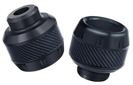 WKXTECZT Motorschutz-Rahmenschutz Für Aprilia Für Shiver 750 Motorräder Universal-Absturzschutz Für Motorräder Aus Aluminium Front-Schieber Sturzbügel(Schwarz)