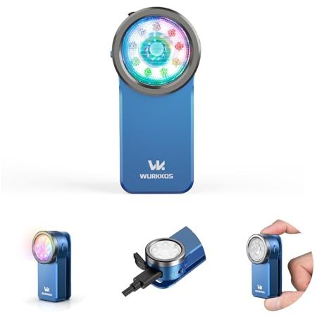 Wurkkos HD03 Rechargeable Torch EDC Clip-on Light, Bright 680 Lumens | Pocket Flashlight, Combines Spotlight Floodlight RGB Light, Magnetic, IPX6 Waterproof for Cycling, Repairing
