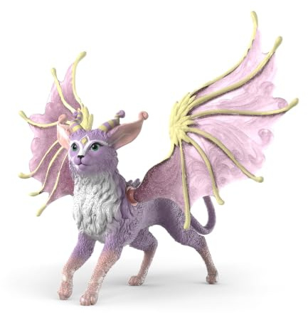 Schleich BAYALA | Geflügelter Katzendrache 70846 | 19 x 16 x 15 cm | Spielfigur ab 5 Jahren | detailgetreue, fantastische Figuren | magische Sammelfiguren | Geschenk für Mädchen und Jungen