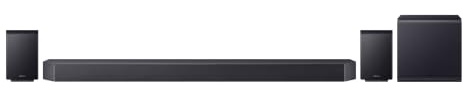 Samsung HW-Q995GH / Q990H Q-Series - Soundbar surround a 11.1.4 canali per TV, doppio subwoofer wireless da 8, altoparlanti posteriori 4.0.2, Dolby Atmos wireless e DTS:X, SpaceFit Sound Pro