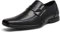 Bruno Marc Men's Giorgio-3 Black Leather Lined Dress Loafers Shoes Size 9 US/ 8 UK