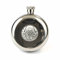 GM Belts 5oz Pocket Hip Flask With Antique Finish Scottish Thistle Detail With Tot Cups