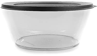 TUPPERWARE Clear Collection 4,0 L Schale Classic Royal Tafelperle schwarz 27959