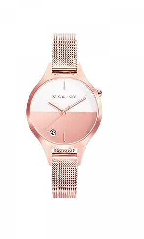 Viceroy Reloj Inteligente analógico de Cuarzo para Mujer con Pulsera de Acero Inoxidable 42328-97