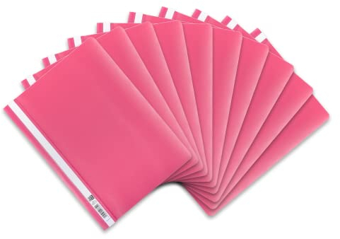 Oxford Schnellhefter A4, aus Kunststoff, pink, 10 Stück