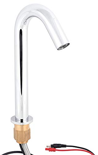 Touch Sensor Wasserhahn,Küchenarmatur Automatische Infrarotsensor Wasserhahn Bad Becken Wasserhahn Badarmaturen mit Schlauch und Control Box