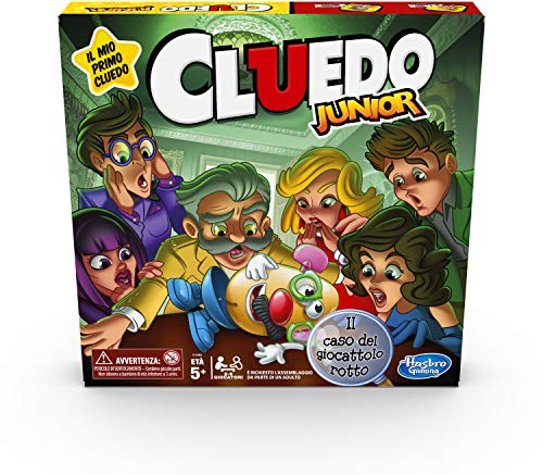 Cluedo Junior, El Caso del Juguete Roto (Juego en Caja, Hasbro Gaming, Versión en Italiano)