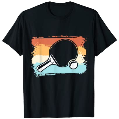 Tischtennisschläger Tischtennis Retro Motiv Geschenkidee T-Shirt