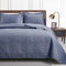 Love's cabin Tagesdecke 200x220 Blau, Weiche Bett Quilt Leichte Mikrofaser Tagesdecken Bettüberwurf 200x220, Moderne Bedspread mit Münzmuster für alle Jahreszeiten