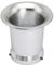 Motorrad Luftfilterbecher 50mm, CNC Aluminiumlegierung Luftfilter Ansaugtrichter Universal Modifikation Luftfilterbecher kompatibel mit PWK 21/24/26/28/30 mm Vergaser, Silber