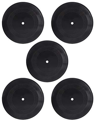 BESPORTBLE 5 Stück Blanko-Vinyl-Schallplatten Indie Ästhetische Raumdekoration Wanddeko Schallplatten Dekoration
