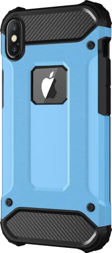 BYONDCASE iPhone X Hülle Blau [iPhone XS Handyhülle Panzer Outdoor Hardcase] Ultra Slim kompatibel mit dem iPhone X, XS & 10 Case
