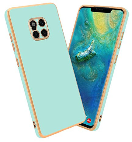 Cadorabo Hülle kompatibel mit Huawei Mate 20 PRO Schutzhülle TPU Silikon Case Liquid Design mit Kameraschutz Slim Kratzfest Weiche Gummi mit Rundumschutz Case Hülle für Huawei Mate 20 PRO in Grün