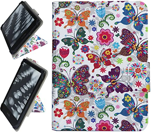 ZhaoCo Universal Hülle für 6.8'' Kindle Paperwhite 2021/7‘’ Paperwhite 2024/7'' Colorsoft Signature Edition 2024 - Schmetterling
