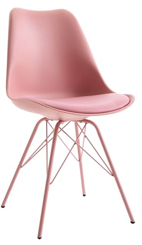Riess Ambiente Retro Stuhl Scandinavia MEISTERSTÜCK rosa Esszimmerstuhl Küchenstuhl Bürostuhl
