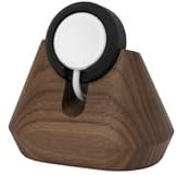 Oakywood - Ladestation Kompatibel mit Apple Watch - Schreibtisch Ständer, Charger für Ladegerät und Smartwatch - Handwerk aus Holz, EU Produkt - 5,3 x 7,5 x 8,2 cm - 2.1 x 3 x 3.2’ - Walnuss