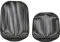 blomus Laterne Lito 2er Set | Schwarz | Größe M und L | 28L x 28B x 27H cm | 33L x 33B x 45H cm | Kerzenhalter Schwarz | Windlicht aus Edelstahl | Laterne Deko | Indoor Windlicht