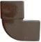 Curva Gomito Gronda Marrone Quadro 8X8 Plastica (Gomito cm 8x8 90 gradi (chiuso))