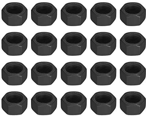 QUARKZMAN 3/8-24 Esagonale Dadi Carbonio Acciaio Grado 8.8 Ossido Nero Esagono Dado per Vite Bullone 20pz