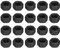 QUARKZMAN 3/8-24 Hex Écrous, Carbone Acier Grade 8.8 Noir Oxydé hex Écrou pour Vis Boulon, 20 de Paquet
