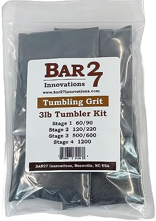 Rock Tumblers Refill Grit Kit for 3 LB Rock Tumblers Silicon Carbide Aluminum Oxide Media Polish