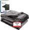 Dunlopillo Premium Kuscheldecke 150x200 cm - Kuscheldecke Platin Grau - extra weiche TV-Decke Satin - Made in Germany