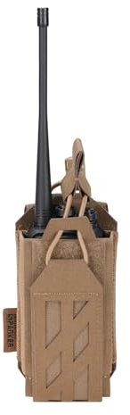 EXCELLENT ELITE SPANKER Molle Étui pour Talkie-walkie Tactique réglable en Nylon pour la Police, la sécurité et Le Sauvetage(A-COB)