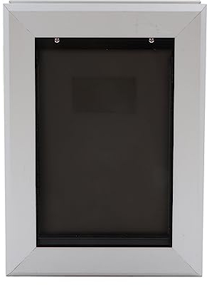 Hundetür, wärmeisoliert, wetterbeständig, silberfarben, einfache Installation, Haustierklappentür für Außentüren (516 x 363,5 x 65 mm)