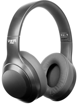 Vieta Pro Auricular Diadema Silence 2, Bluetooth 5.3, cancelación Activa de Ruido, Entrada Aux-in, micrófono Incluido, función Dual Pairing, Diadema Ajustable. Batería de hasta 40 Horas.