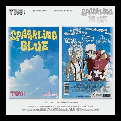 (WEVERSE ALBUMS Ver.) TWS [SPARKLING BLUE] 1st Mini Album K-POP SEALED