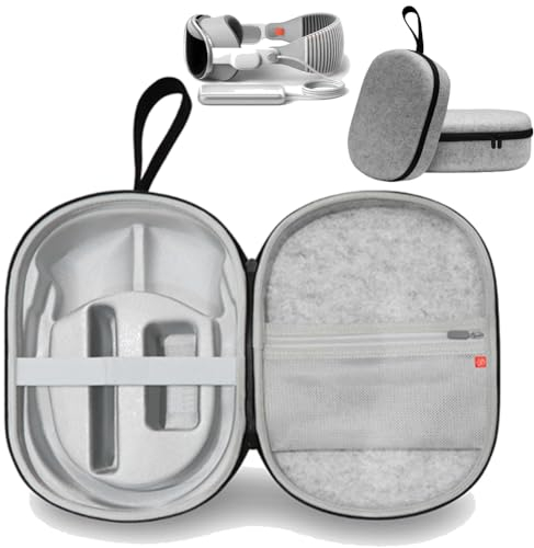 JDXFENG Tragbare Reisehandtasche for (Apple) Vision Pro, Tragetasche mit Netztasche, vollständige Schutzhülle, kompatibel mit (Apple) Vision Pro VR-Zubehör