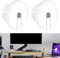 Cable Grommet Wall,2 PCS Cable Wall Grommet,Wall Bushing for Starlink Dishy Ethernet Cable,Wall Grommets for Cable Adapter Cable Bushings for 1 Inch Wall Hole,Table and Furniture Wire Hole (White)