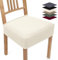 Funda para Sillas Pack de 6 Funda Sillas Elástica Comedor Jacquard Fundas de Asiento para Silla Extraíbles y Lavables Cubiertas de la Sillas de Cocina Banquetes Hotel (Crema, Pack de 6) TB
