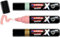edding X Multimarker - Pastel Colour Set - 3 Multimarker mit pigmentierter Tinte auf Wasserbasis - Keilspitze 2-10 mm - Multimarker für T-Shirts, Sneaker, Handyhüllen und mehr