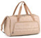 Lekespring Reisetasche Damen 60L Puffer Sporttasche mit Schuhfach Weekender Wasserabweisend Travel Bag Handgepäck Gym Bag Kliniktasche Geburt Krankenhaustasche FüR Fitness, Sauna, Khaki