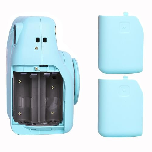 2 Pack Battery Cover Replacement for Instax Mini SE, Battery Door Cover Side Shell for Mini SE Instant Camera Accessories (Blue)