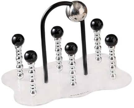 F Fityle Cup Drying Rack 6 Cup Drainer Fashion Tumbler Dryer Tree Mugs Holder Stand Drinking Glass Rack for Dining Table Mug Bottle, Clear