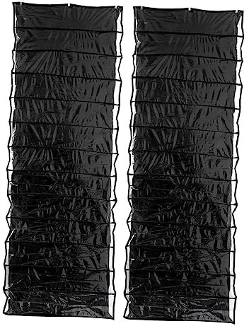 TINEASUR Schuhregal Tür 26 Taschen Organizer Hängeaufbewahrung Montage Schwarz