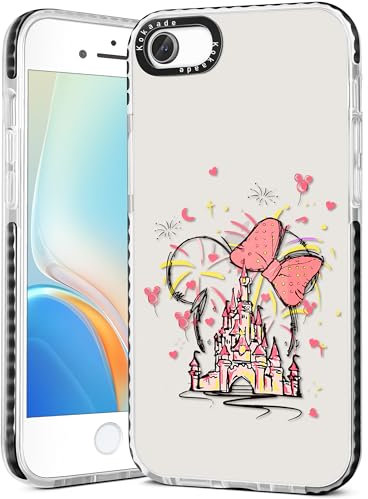 Kokaade for iPhone 7/8/SE Case for Women Girls - Cute Kawaii Castle Design Fashion Phone Cover Girly TPU Funda for iPhone 7/8/SE