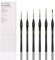 6Pcs Miniature Paint Brushes Set with Triangular Handles - for Acrylics, Oils, Watercolors & Paint by Number, Figurine(Black)