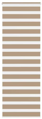 vidaXL Zebra Blind Sand Brown 85x230 cm Fabric Width 80.9 cm Polyester