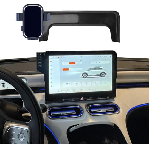 Kfz-Handyhalterung für Smart #1 Brabus Smart 1, Zubehör, Bildschirm-Navigations-Halterung, Handy-Ständer, Clip (Typ B schwarz)
