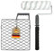 WOW!TOOLS Maler-Set Soft Grip 3-tlg. – Teleskop-Rollerbügel 40–80 cm, Ersatzwalze 25 cm und Abstreifgitter
