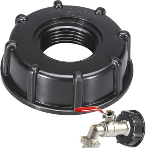 del serbatoio 'acqua, adattatore a vasca da tote,Connettore valvola di irrigazione da giardino - Connettore del serbatoio 'acqua 'adattatore per tubo annaffiato, raccordo per tubi per botti di pioggia