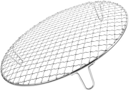 ULTECHNOVO Barbecue Ronde Acier Inoxydable pour Cuisson sur Table Barbecue Extérieur avec Plateau de Rôtissage pour Camping et Usage Intérieur