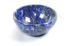 Prajet Natural Crystal Handmane Alter Bowl Cleanse Meditation Spiritual and Recharge Crystals Decoration Gift Thoughtful Gift for Wellness Precious Gift (Lapis Lazuli)