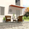 GCHDHAPB Tenda da sole retrattile 350 x 150 cm arancione e marrone Casa e giardino Prato e giardino Outdoor Living Finestra & Tende da porta
